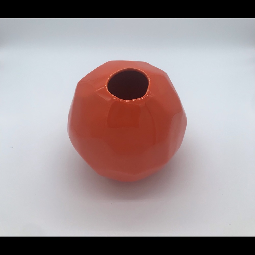 3/$15. Orange bud vase.